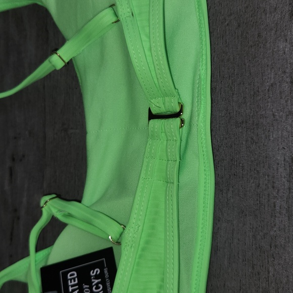 CALIFORNIA WAVES BIKINI TOP SIZE M  NEON GREEN NEW WITH TAGS - Picture 10 of 10
